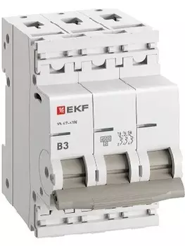 Автоматический выключатель EKF M634303B 3P 3А (B) 4,5кА ВА 47-63N PROxima