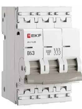 Автоматический выключатель EKF M634363B 3P 63А (В) 4,5kA ВА 47-63N PROxima