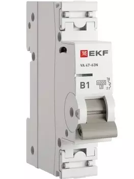 Автоматический выключатель EKF M636101B 1P 1А (B) 6кА ВА 47-63N PROxima