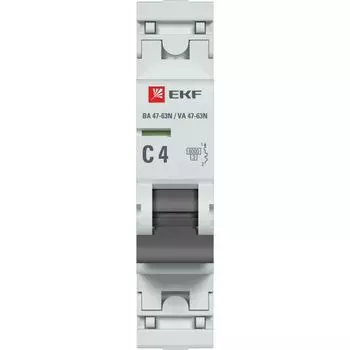 Автоматический выключатель EKF M636104C 1P 4А (C) 6кА ВА 47-63N PROxima