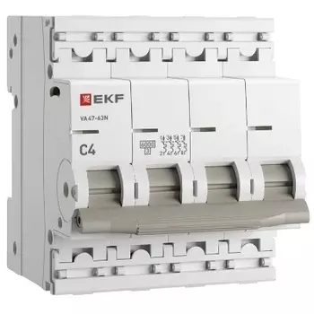 Автоматический выключатель EKF M636404C 4P 4А (C) 6кА ВА 47-63N PROxima