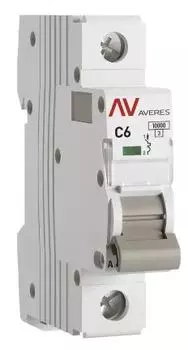 Автоматический выключатель EKF mcb10-1-06C-av AV-10 1P 6A (C) 10kA AVERES