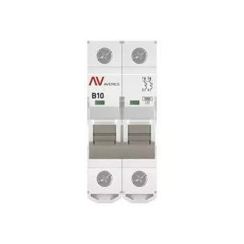 Автоматический выключатель EKF mcb10-2-10B-av AV-10 2P 10A (B) 10kA AVERES