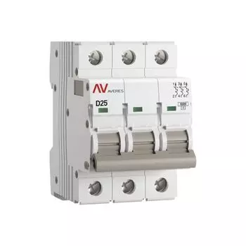 Автоматический выключатель EKF mcb10-3-25D-av AV-10 3P 25A (D) 10kA AVERES