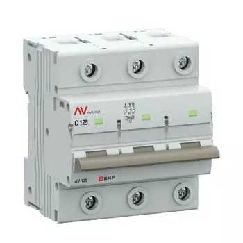 Автоматический выключатель EKF mcb125-3-125C-av AV-125 3P 125A (C) 10kA AVERES