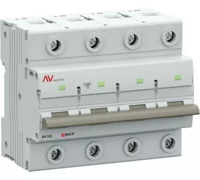 Автоматический выключатель EKF mcb125-4-125C-av AV-125 4P 125A (C) 10kA AVERES