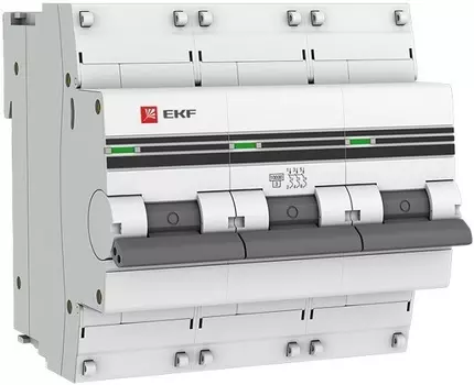 Автоматический выключатель EKF mcb47100-3-80D-pro модульный 3п D 80А 10кА ВА 47-100 PROxima
