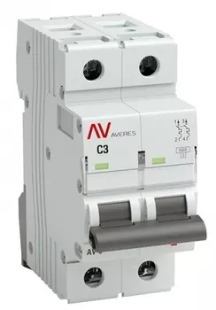 Автоматический выключатель EKF mcb6-DC-2-03C-av AV-6 DC 2P 3A (C) 6kA AVERES