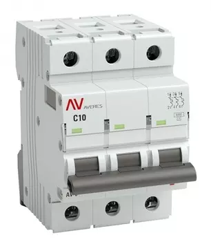 Автоматический выключатель EKF mcb6-DC-3-13C-av AV-6 DC 3P 13A (C) 6kA AVERES