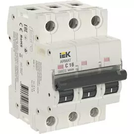 Автоматический выключатель IEK AR-M06N-3-C016 ARMAT M06N 3P C 16А