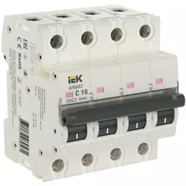 Автоматический выключатель IEK AR-M06N-4-C016 ARMAT M06N 4P C 16А