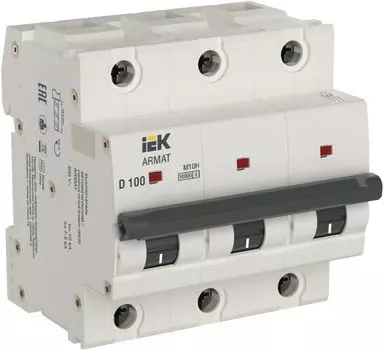 Автоматический выключатель IEK AR-M10H-3-D100 ARMAT M10H 3P D 100A 10kA