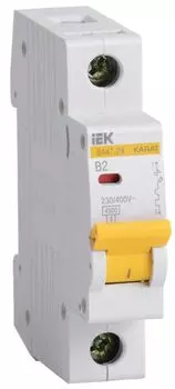 Автоматический выключатель IEK MVA20-1-002-B KARAT ВА47-29 1P B 2А 4,5кА