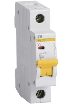 Автоматический выключатель IEK MVA20-1-005-B KARAT ВА47-29 1P B 5А 4,5кА