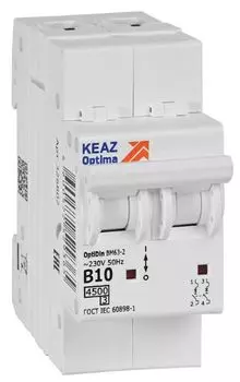 Автоматический выключатель КЭАЗ 329509 OptiDin BM63-2B10-4,5-УХЛ3