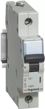 Автоматический выключатель Legrand 403862 TX 6000 - 10 кА - тип характеристики B, 1П, 230/400 В~, 25 А, 1 модуль