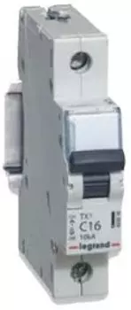Автоматический выключатель Legrand 403913 TX 6000 - 10 кА - тип характеристики C, 1П, 230/400 В~, 6 А, 1 модуль