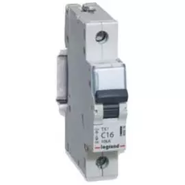 Автоматический выключатель Legrand 403916 TX³ 6000 - 10 кА - тип характеристики C, 1П, 230/400 В~, 16 А, 1 модуль