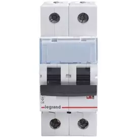 Автоматический выключатель Legrand 403930 TX 6000 - 10 кА - тип характеристики C, 2П, 230/400 В~, 16 А, 2 модуля