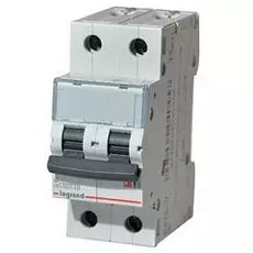 Автоматический выключатель Legrand 404043 TX³ 6000 - 6 кА - тип характеристики C, 2П, 230/400 В~, 20 А, 2 модуля