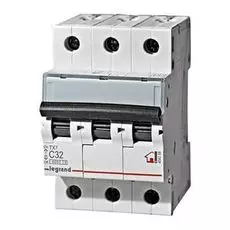 Автоматический выключатель Legrand 404057 трехполюсный, TX3 C20A