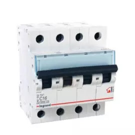 Автоматический выключатель Legrand 404070 TX3 4P 16A (С) 6000