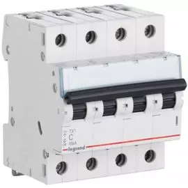 Автоматический выключатель Legrand 404071 TX 6000 - 6 кА - тип характеристики C, 4П, 400 В~, 20 А,