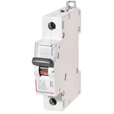 Автоматический выключатель Legrand 407264 DX3-E однополюсный, 1P 20А (С) 6000/6kA