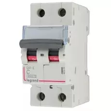 Автоматический выключатель Legrand 407274 DX3-E двухполюсный, 6А (С) 6000/6kA