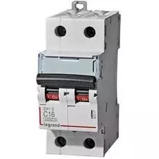 Автоматический выключатель Legrand 407277 DX-E 6000 - 6 кА - тип характеристики C, 2П, 230/400 В~, 16 А, 2 модуля