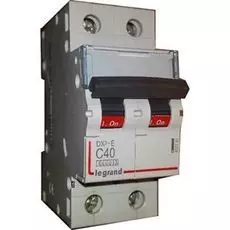 Автоматический выключатель Legrand 407280 DX-E 6000 - 6 кА - тип характеристики C, 2П, 230/400 В~, 32 А, 2 модуля