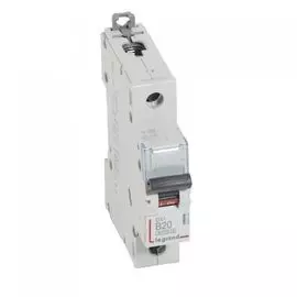 Автоматический выключатель Legrand 407433 DX 6000 - 10 кА - тип характеристики B, 1П, 230/400 В~, 20 А, 1 модуль
