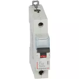 Автоматический выключатель Legrand 407668 DX 6000 - 10 кА - тип характеристики C, 1П, 230/400 В~, 10 А, 1 модуль