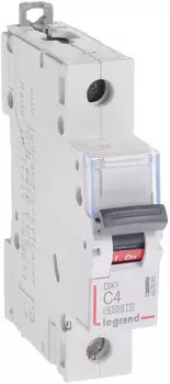 Автоматический выключатель Legrand 407671 DX 6000 - 10 кА - тип характеристики C, 1П, 230/400 В~, 20 А, 1 модуль