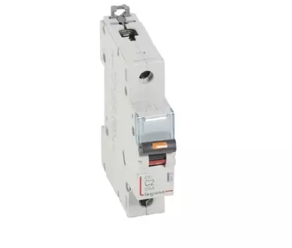 Автоматический выключатель Legrand 409752 DX 25 кА - тип характеристики С, 1П, 230/400 В~, 2 А, 1 модуль