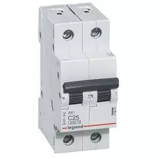Автоматический выключатель Legrand 419699 двухполюсный RX3 4,5 кА C 25 А