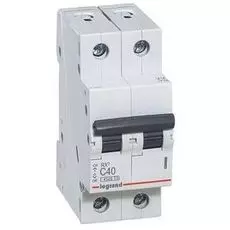 Автоматический выключатель Legrand 419701 RX - 4,5 кА - тип характеристики C, 2П, 400 В~, 40 А, 2 м