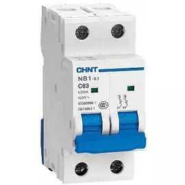 Автоматический выключатель модульный CHINT 179661 2P, тип характеристики C, 25A, 6kA, NB1-63 (R)