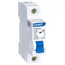 Автоматический выключатель модульный CHINT 814013 1P, тип характеристики C, 10A, 6kA, NXB-63 (R)