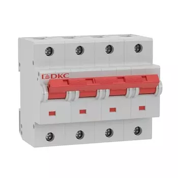 Автоматический выключатель модульный DKC MD125-4NC100 3P+N 100А C 20kA, "YON"