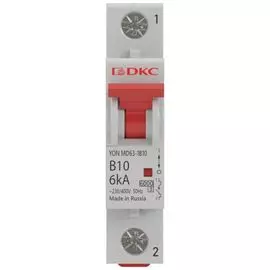 Автоматический выключатель модульный DKC MD63-1C25-6 1P 25А C 6kA, "YON"