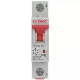 Автоматический выключатель модульный DKC MD63-1C2-10 1P 2А C 10kA, "YON"