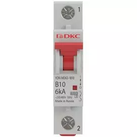 Автоматический выключатель модульный DKC MD63-1C4-6 1P 4А C 6kA, "YON"