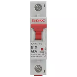 Автоматический выключатель модульный DKC MD63-1C50-6 1P 50А C 6kA, "YON"