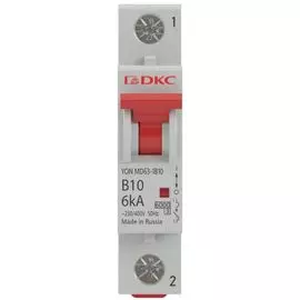 Автоматический выключатель модульный DKC MD63-1C63-6 1P 63А C 6kA, "YON"