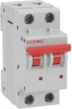 Автоматический выключатель модульный DKC MD63-2D50-6 2P 50А D 6kA, "YON"