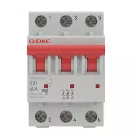 Автоматический выключатель модульный DKC MD63-3D16-10 3P 16А D 10kA, "YON"