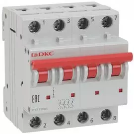 Автоматический выключатель модульный DKC MD63-4C32-10 4P 32А C 10kA, "YON"