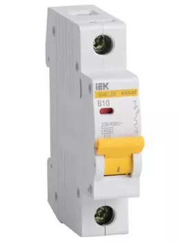 Автоматический выключатель модульный IEK MVA20-1-010-B 1п B 10А 4.5кА ВА47-29