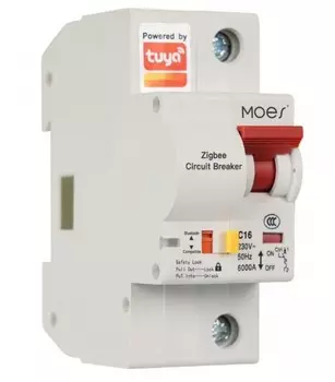 Автоматический выключатель Moes ZCB-SC-1P16 Zigbee circuit breaker 1P 16A